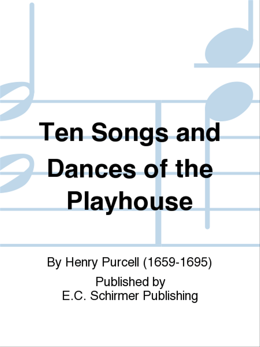 Ten Songs and Dances of the Playhouse 4-Part scores gallery preview page 1