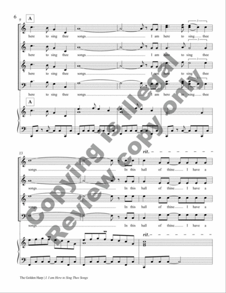 The Golden Harp 4-Part scores gallery preview page 7