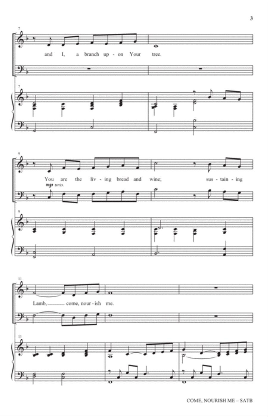 Come Nourish Me 4-Part scores gallery preview page 2