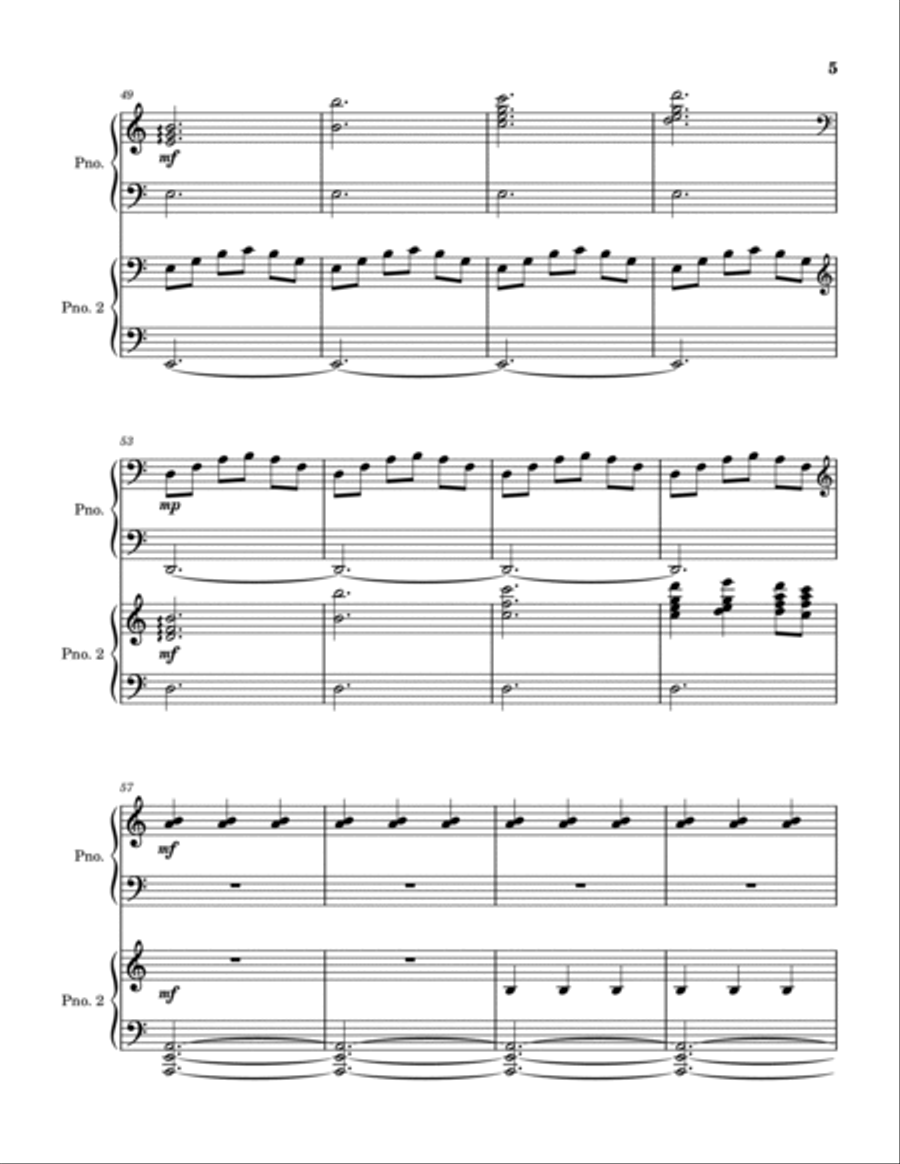 Gwyn, Lord of Cinder 2 Pianos, 4-Hands scores gallery preview page 5