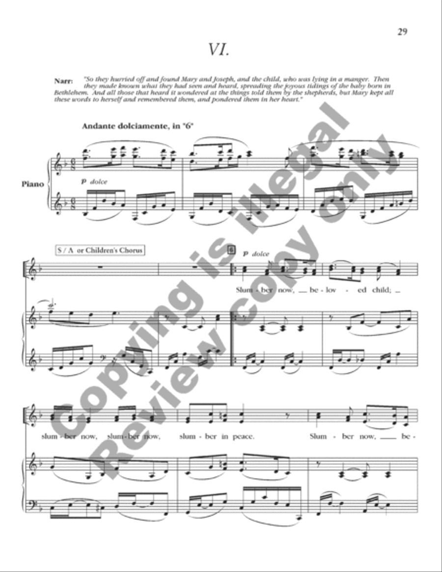 A Savior Is Born (Cantata) (Choral Score) 4-Part scores gallery preview page 7
