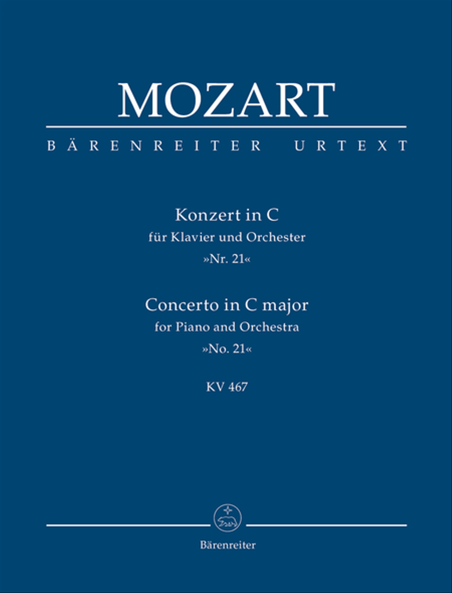 Concerto for Piano and Orchestra, No. 21 C major, KV 467 Orchestra scores gallery preview page 1