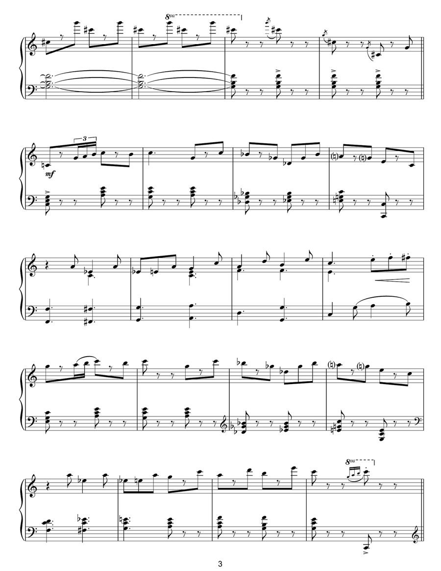 Jumping Bean Piano Solo scores gallery preview page 3