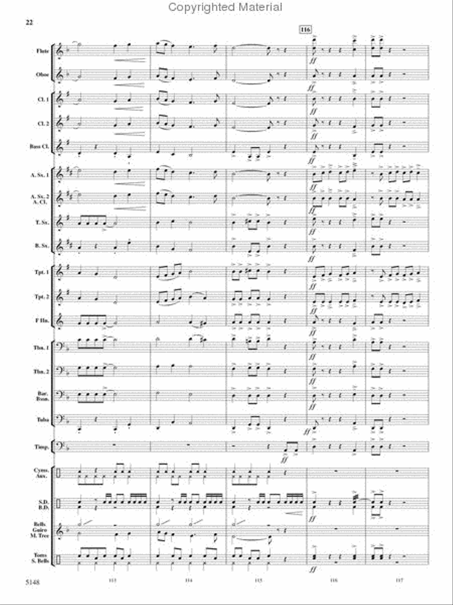 Fire Dance Fire Dance Concert Band scores gallery preview page 21