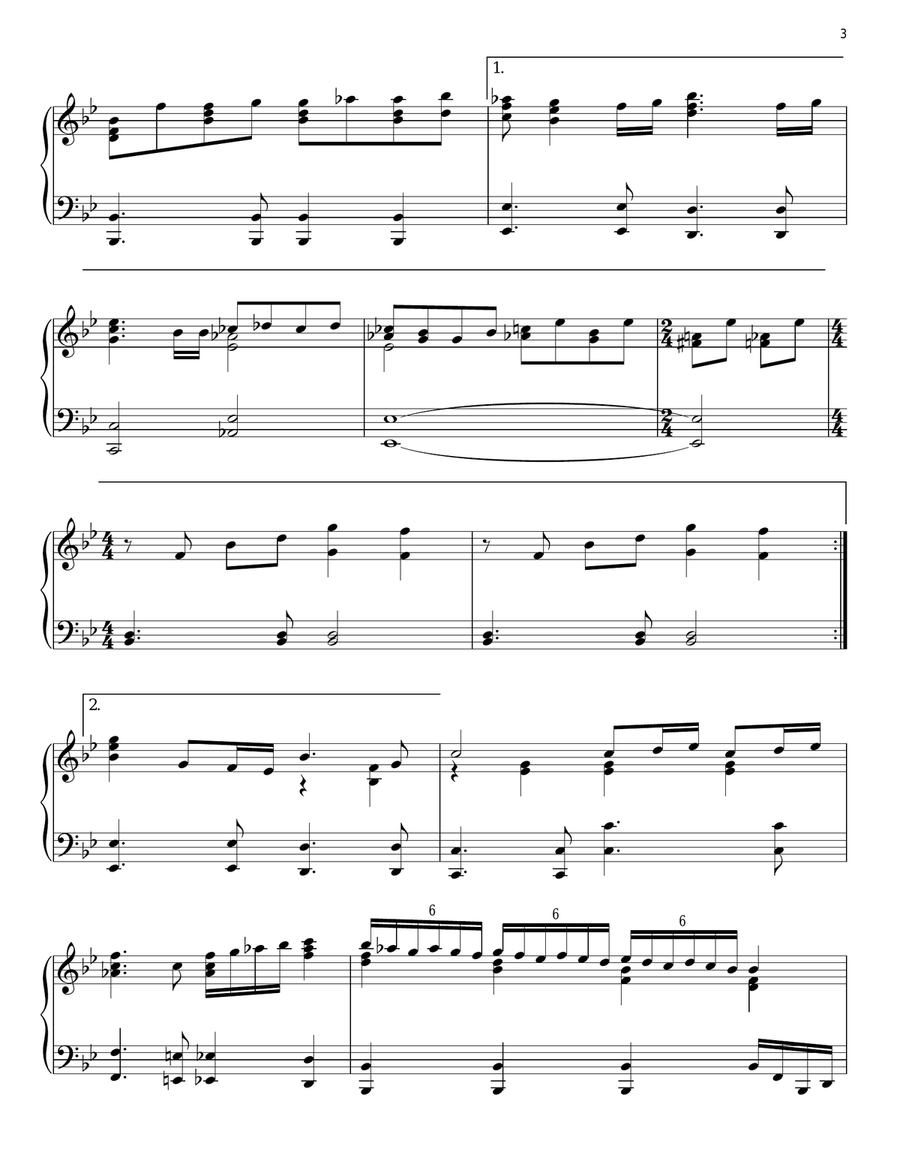 Bohemian Rhapsody Piano Solo scores gallery preview page 3