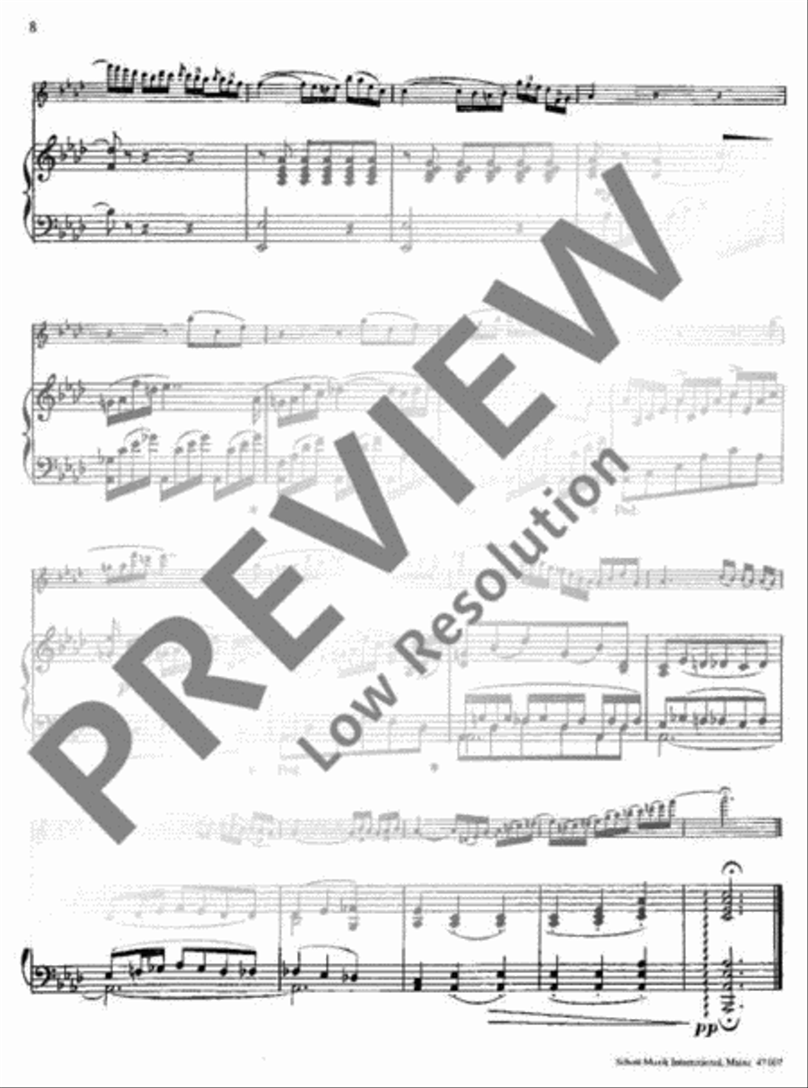 Elégie Ab major Elégie Ab major Flute Solo scores gallery preview page 9