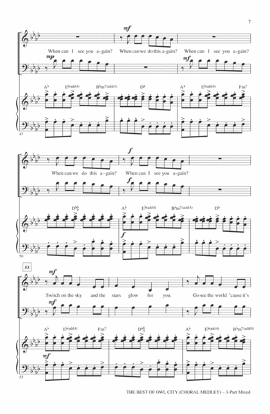 The Best of Owl City (Choral Medley) (arr. Mark Brymer)