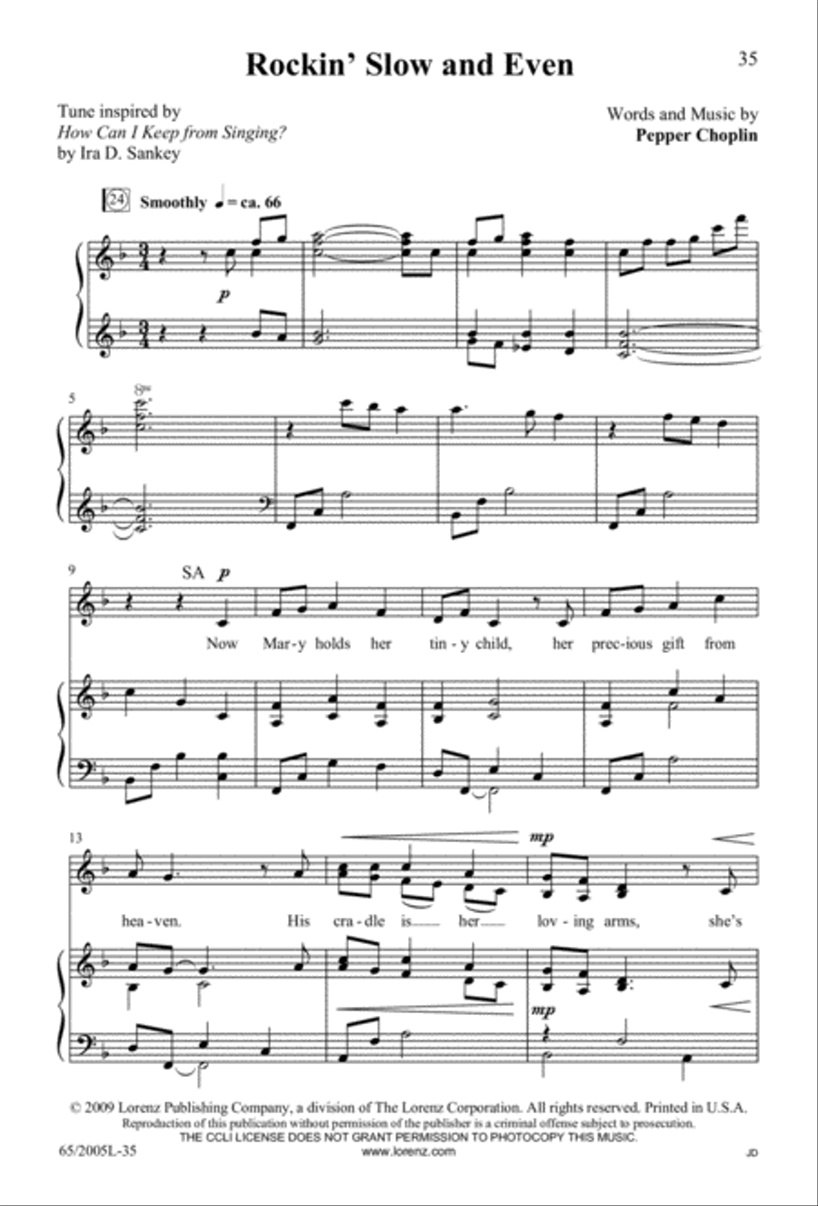 I Hear the Prophet Callin' 4-Part scores gallery preview page 36