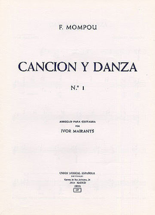 Book cover for Mompou Cancion Y Danza No.1 (mairants) Guitar