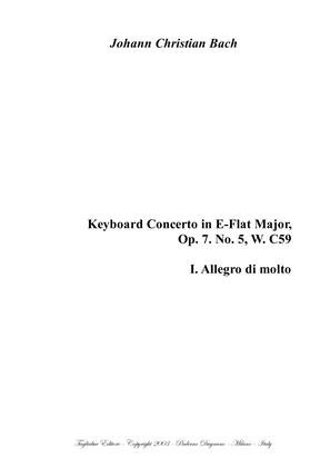 KEYBOARD CONCERTO in E-Flat Major - Op. 7. No. 5, W. C59 I. Allegro di molto
