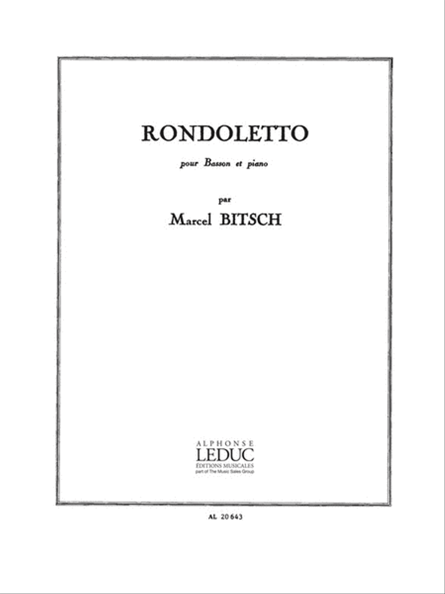 Rondoletto (bassoon & Piano) Bassoon Solo scores gallery preview page 1