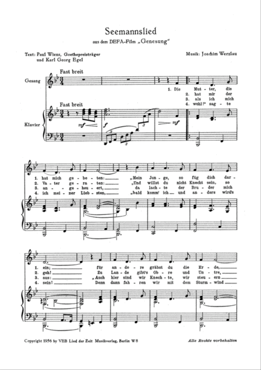 Musik aus Filmen der DEFA Voice scores gallery preview page 3