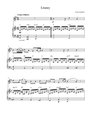 Litaney (for tenor sax solo and piano accompaniment)