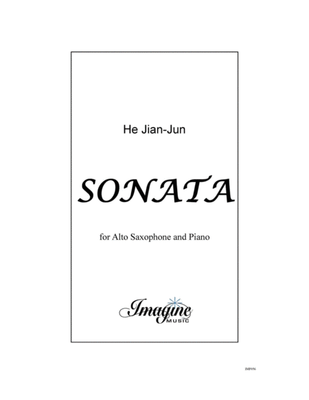 Sonata for Alto Saxophone & Piano image number null