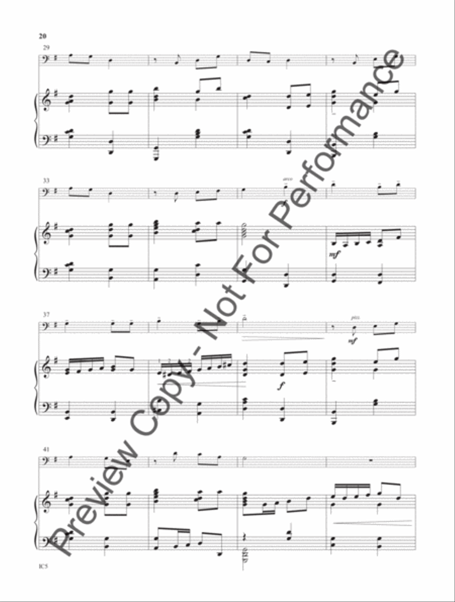 Instrumental Worship - bass instruments in C C Instrument scores gallery preview page 21
