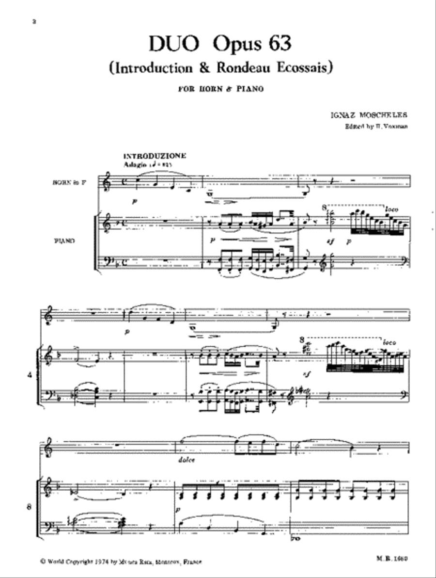 Duet Concertante in F major Op. 63 Horn scores gallery preview page 2