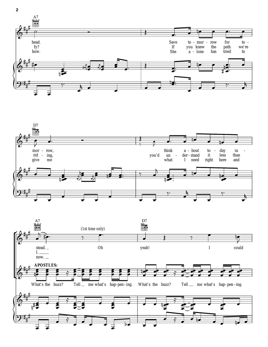 What's The Buzz Piano, Vocal, Guitar scores gallery preview page 2