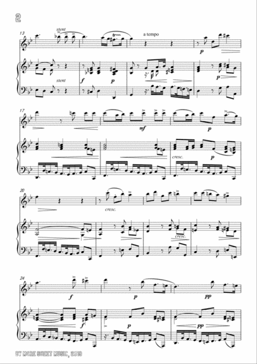 Scarlatti-Son Tutta Duolo,for Flute and Piano Flute Solo scores gallery preview page 4