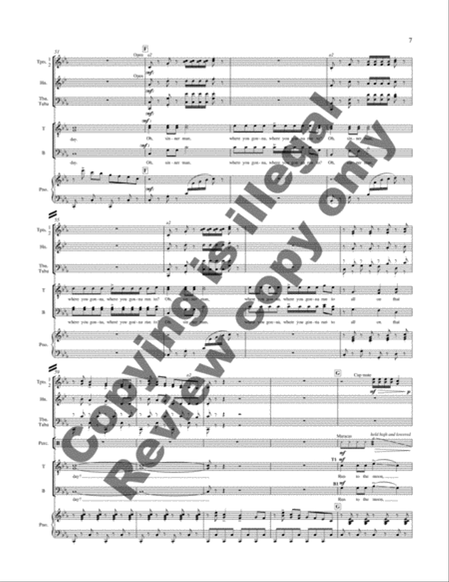 New Millennium Suite: 1. Sinner Man (Full Score) Choir scores gallery preview page 11