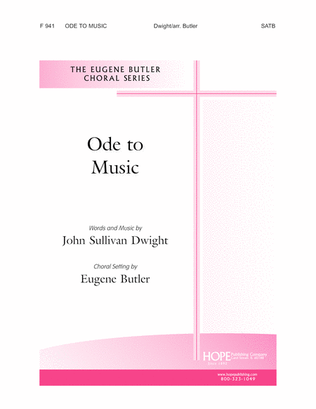 Book cover for Ode To Music