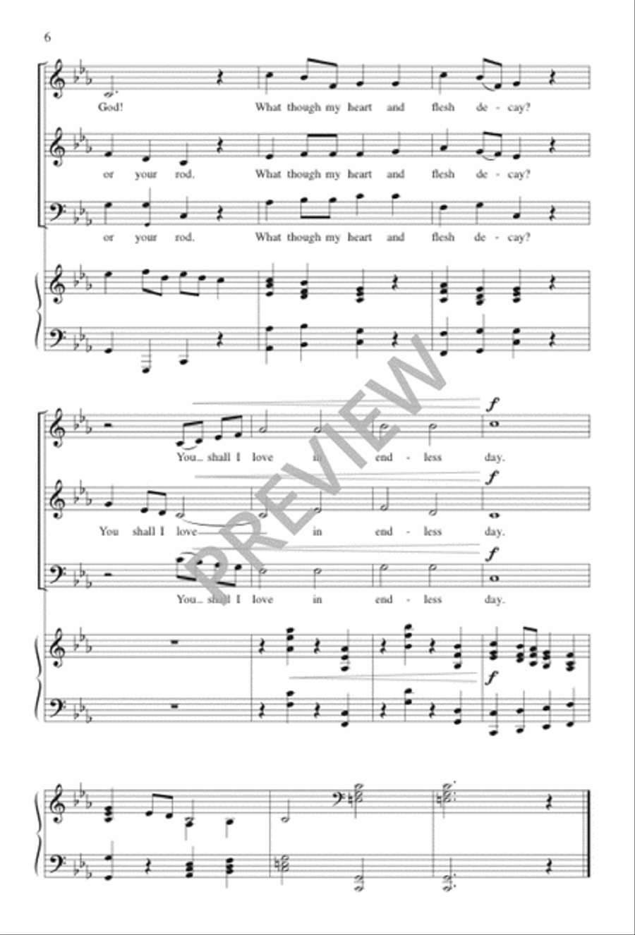 You Will I Love You Will I Love 3-Part scores gallery preview page 6