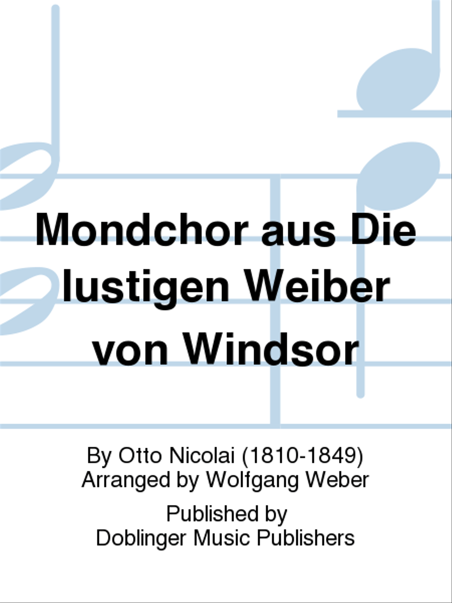 Mondchor aus Die lustigen Weiber von Windsor Choir scores gallery preview page 1