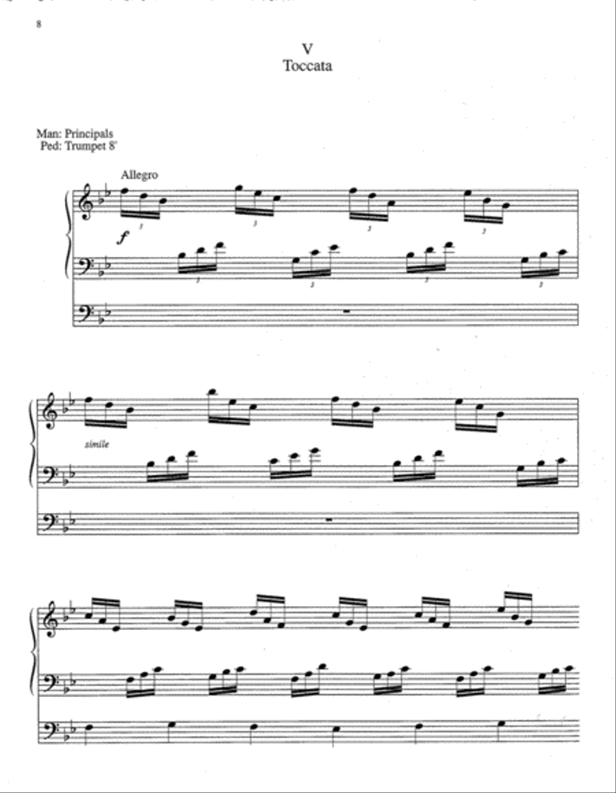 Partita on Veni, Creator Spiritus Organ scores gallery preview page 4