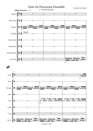 Suite for Percussion Ensemble:1st movement
