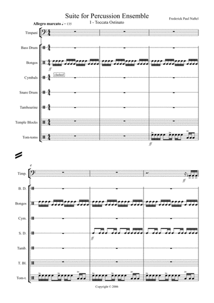 Suite for Percussion Ensemble:1st movement