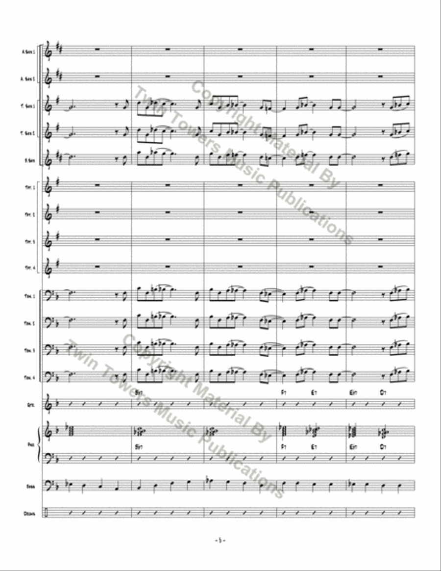 Don't Be Hatin' Don't Be Hatin' Jazz Ensemble scores gallery preview page 6
