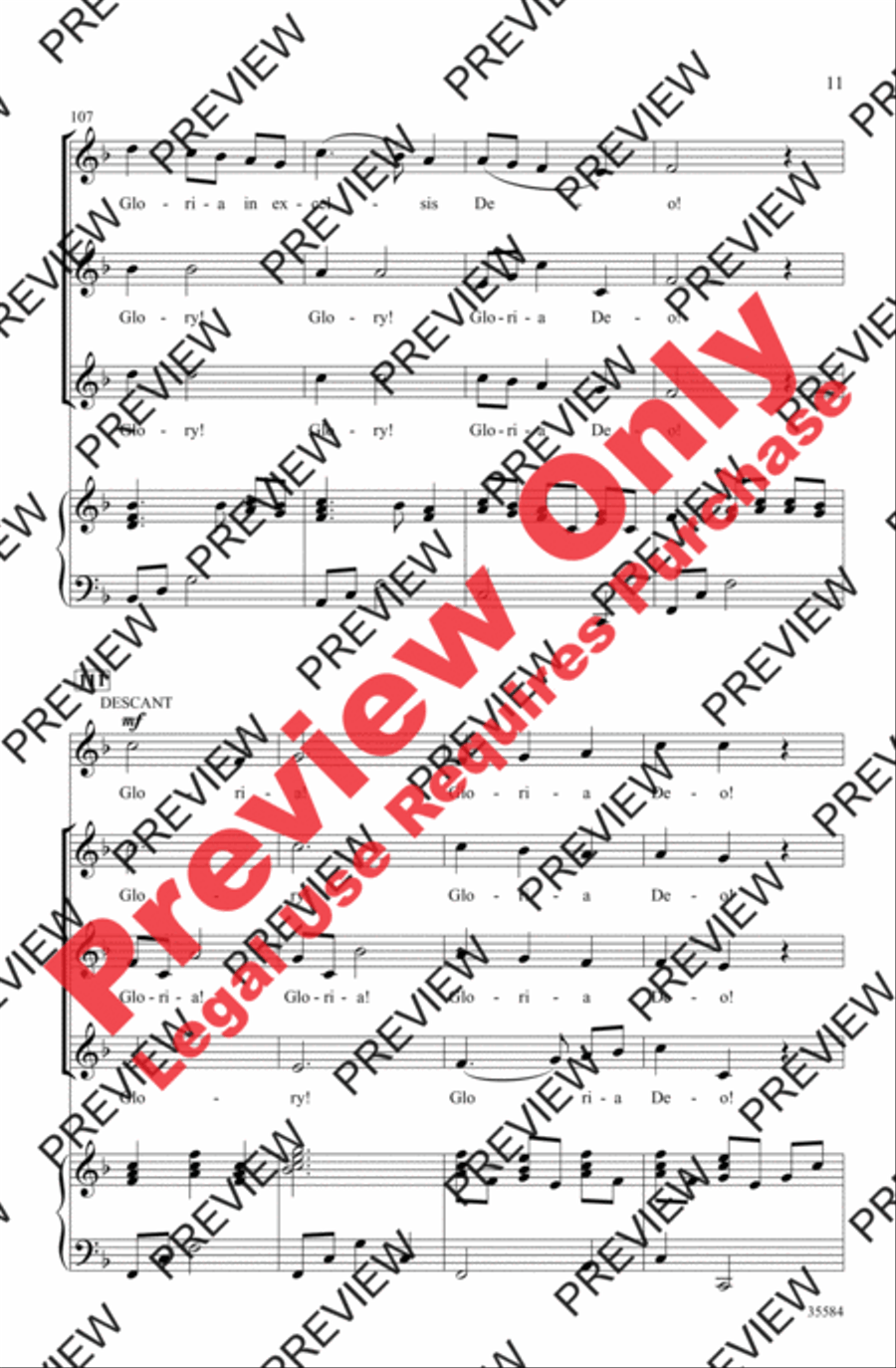 A Christmas Canon A Christmas Canon 3-Part scores gallery preview page 11