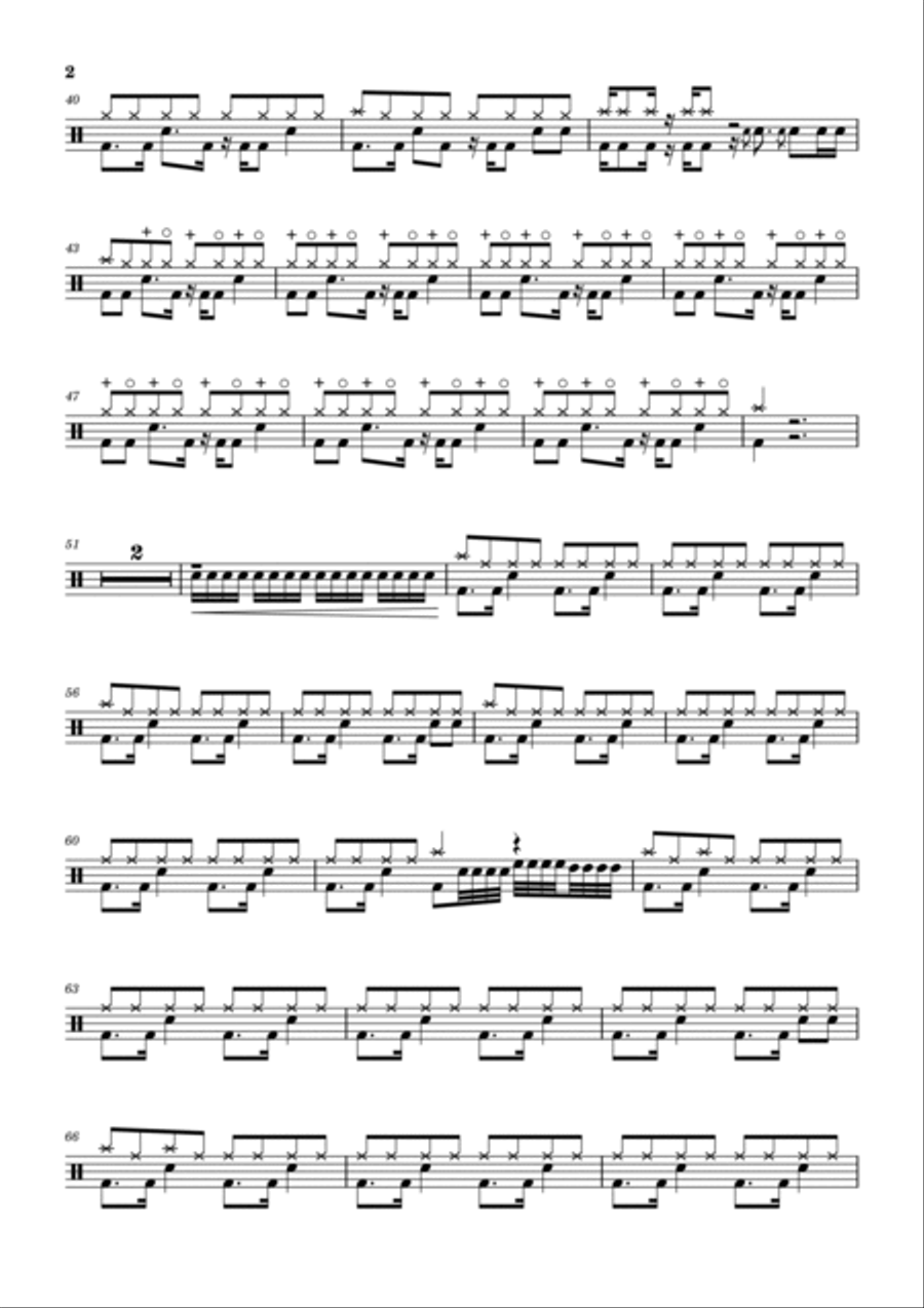 Don't Speak Drum Set scores gallery preview page 2