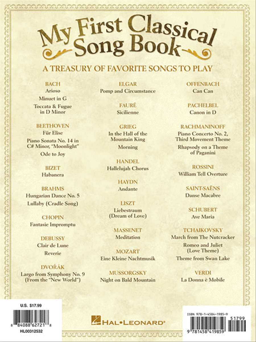 My First Classical Song Book Easy Piano scores gallery preview page 2