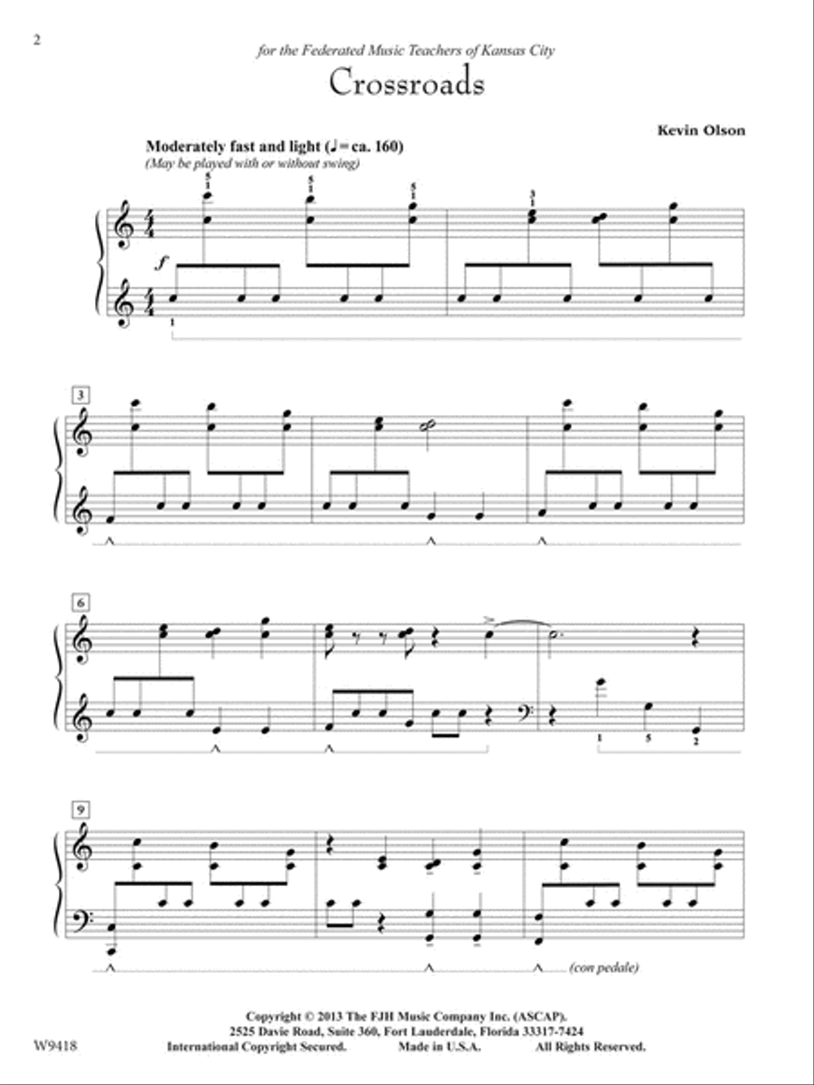 Crossroads Piano Solo scores gallery preview page 3