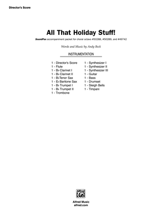 Book cover for All That Holiday Stuff!: Score