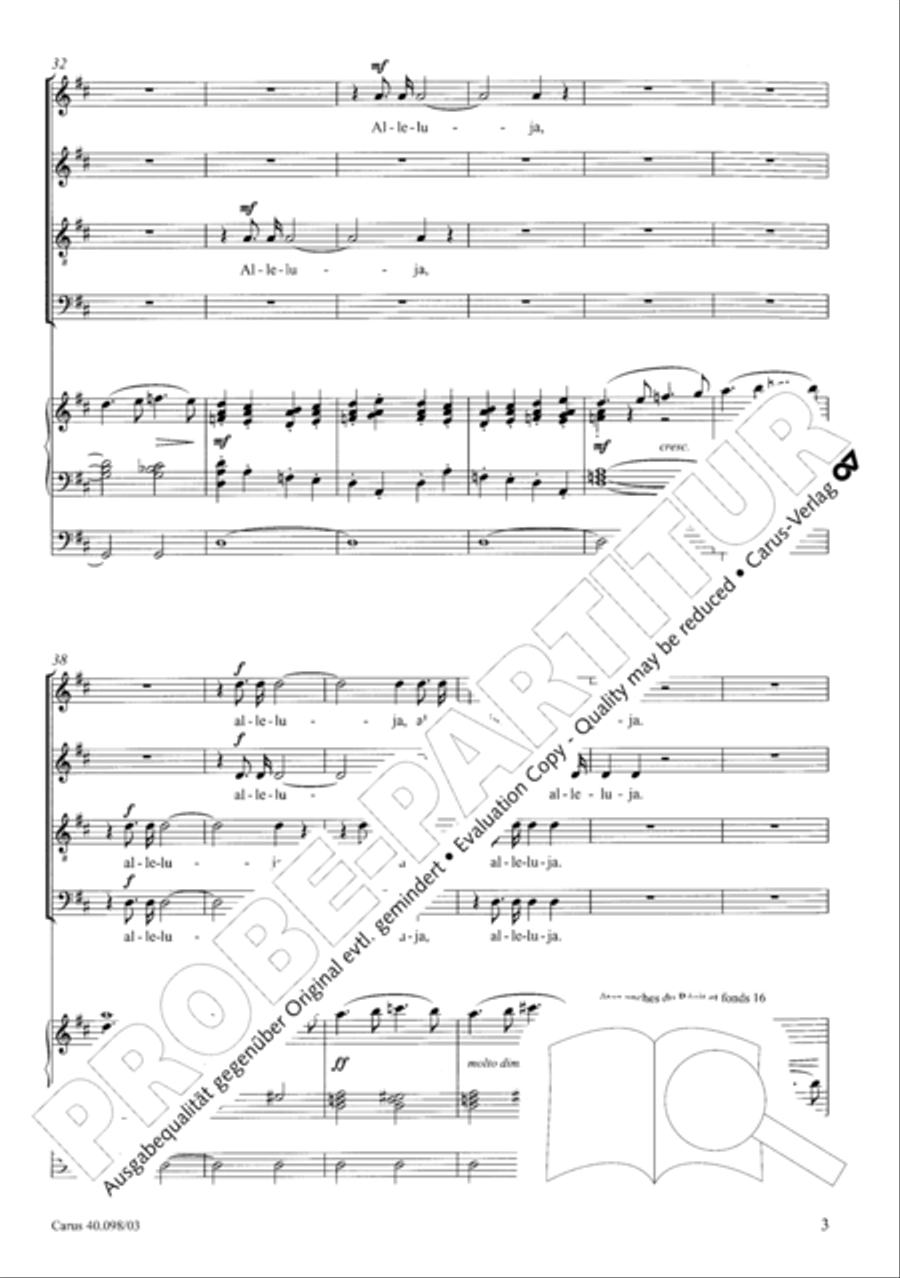 Psalm 150 (Der 150. Psalm) 4-Part scores gallery preview page 4