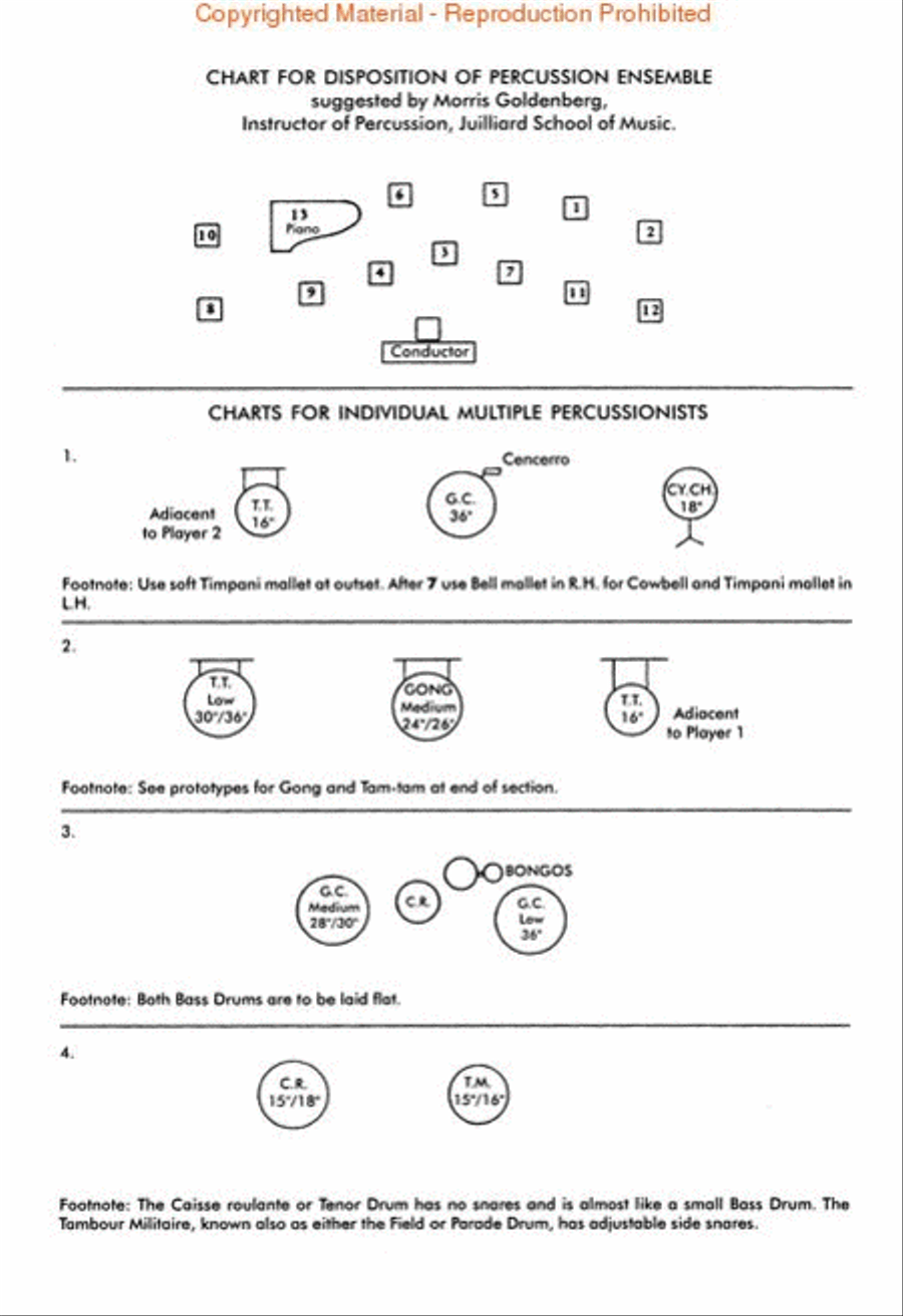 Ionisation for Percussion Ensemble of 13 Players Marching Band scores gallery preview page 2