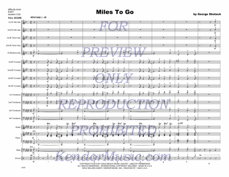 Miles To Go (Full Score)