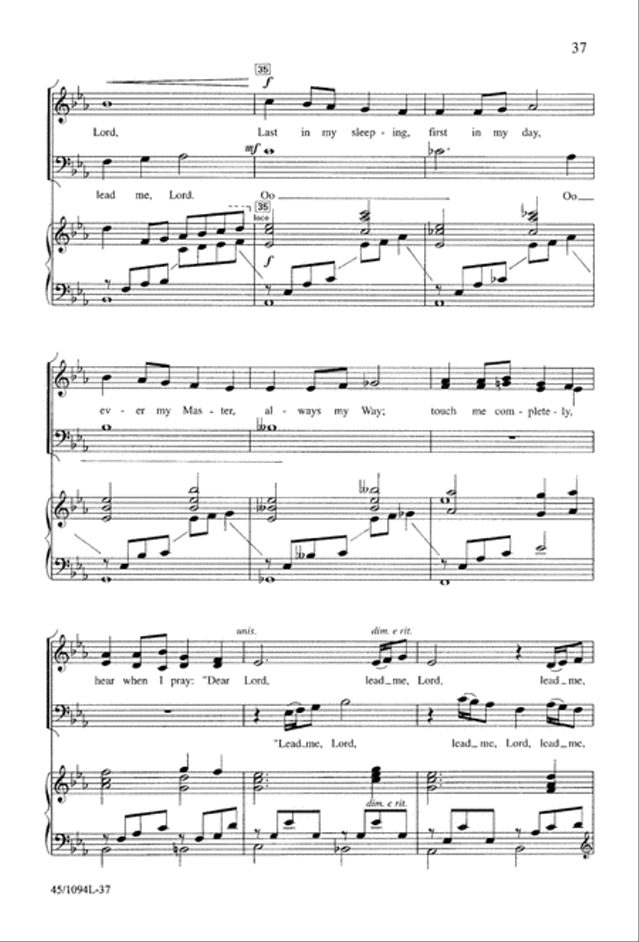 10 Anthems for about 10 Singers Unison Choir scores gallery preview page 37