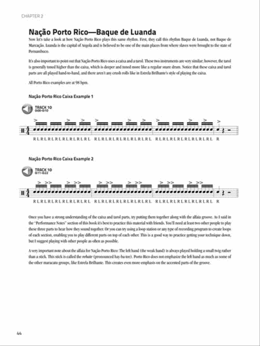 Maracatu for Drumset and Percussion Drum Set scores gallery preview page 6