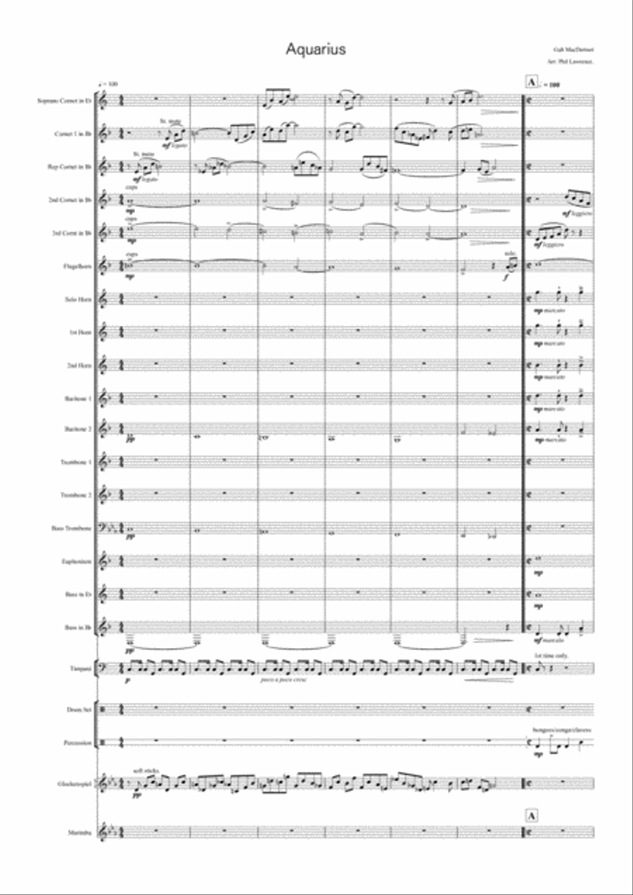 Aquarius Small Ensemble scores gallery preview page 1
