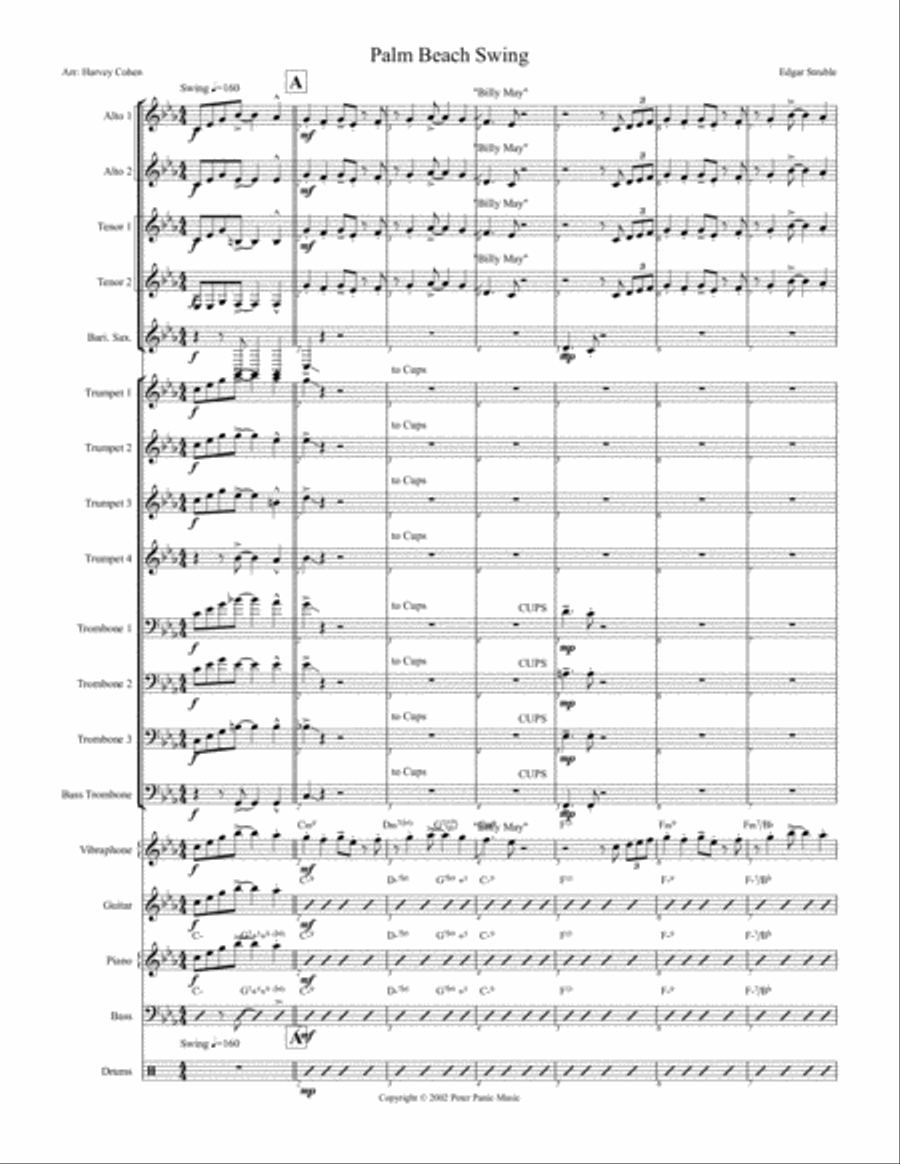 Palm Beach Swing Jazz Ensemble scores gallery preview page 1