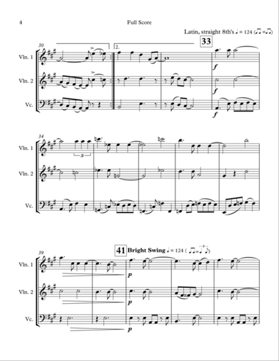 Cheek To Cheek String Trio scores gallery preview page 4