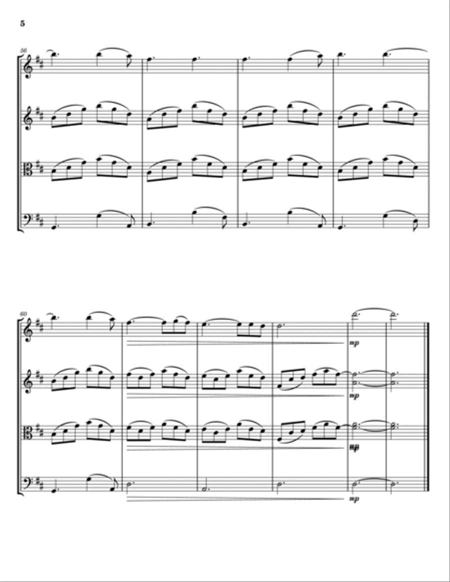 Hallelujah String Trio scores gallery preview page 5