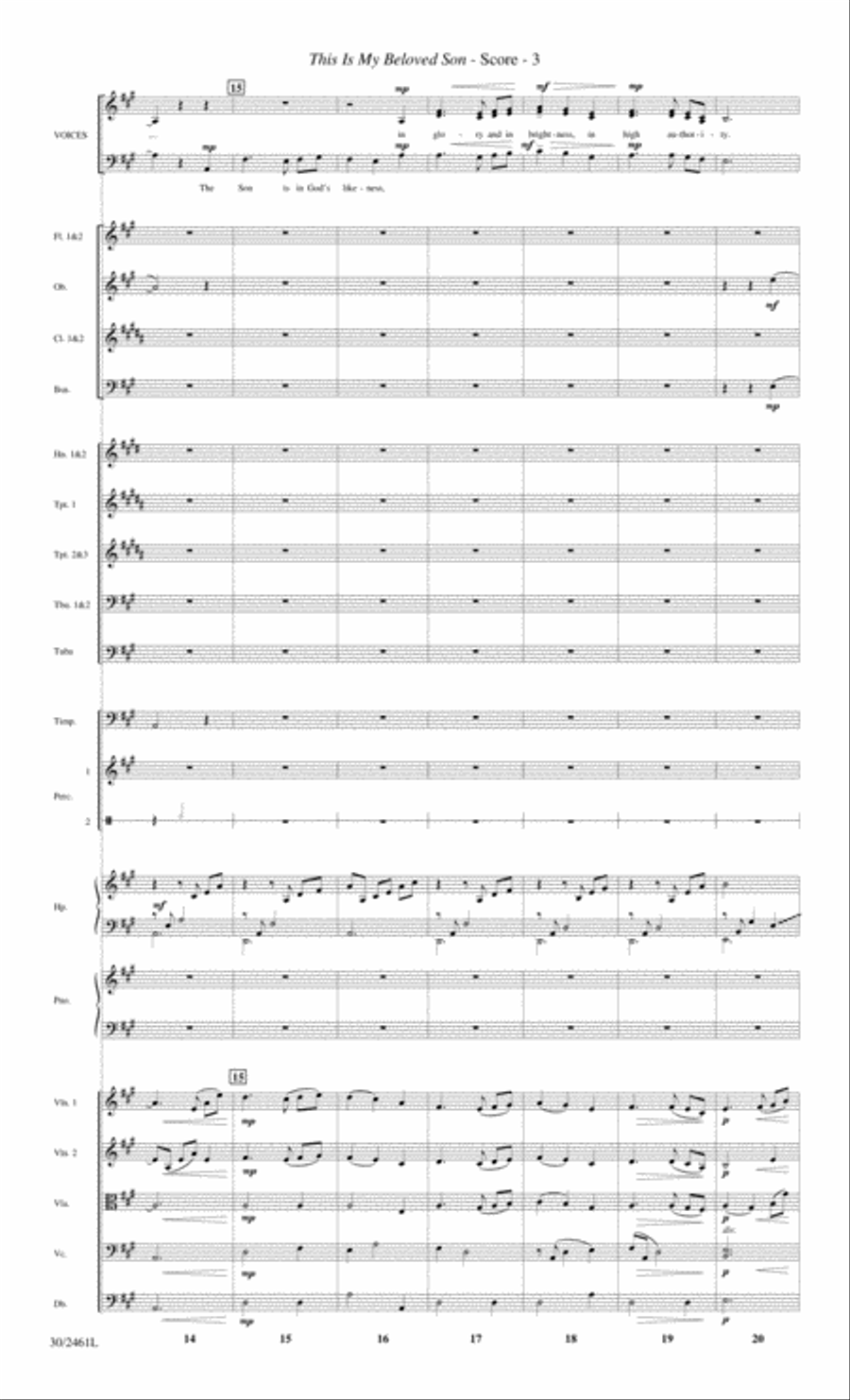Journey to the Cross - Orchestral Score and Parts Choir scores gallery preview page 5