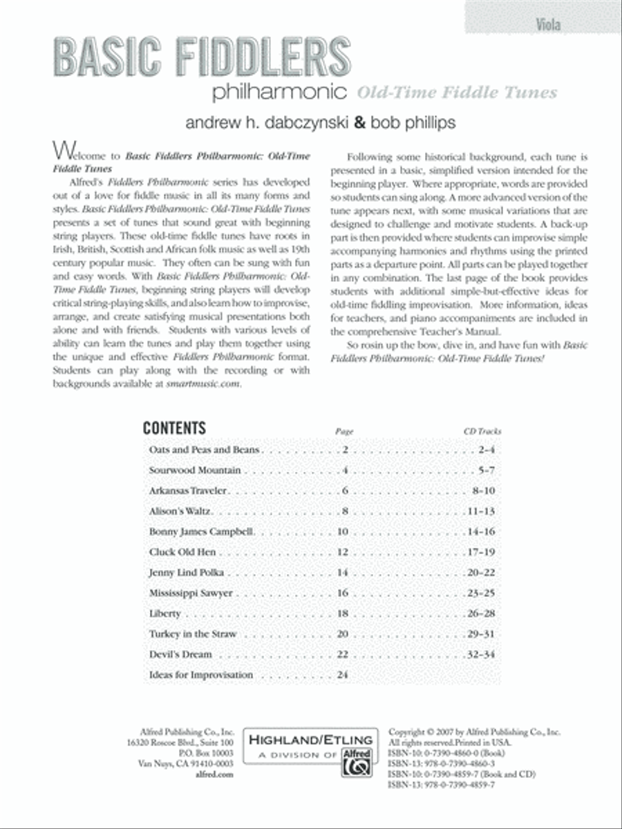 Basic Fiddlers Philharmonic Old-Time Fiddle Tunes String Orchestra scores gallery preview page 2