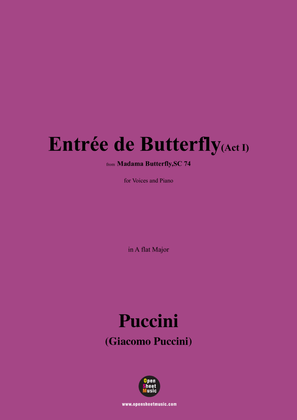 Book cover for G. Puccini-Entrée de Butterfly(Act I),in A flat Major