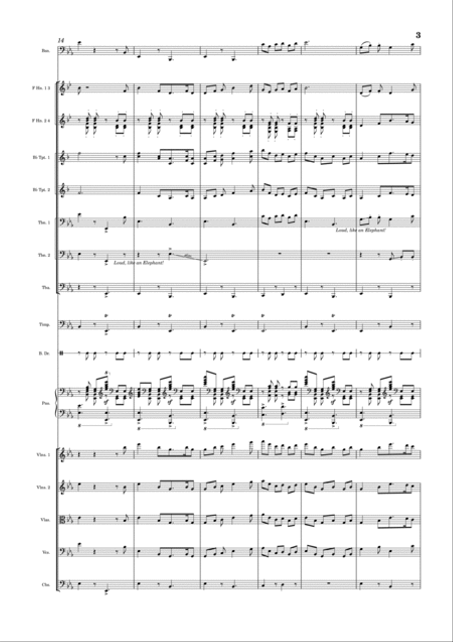 A Trip to the Zoo Movement II Large Ensemble scores gallery preview page 3