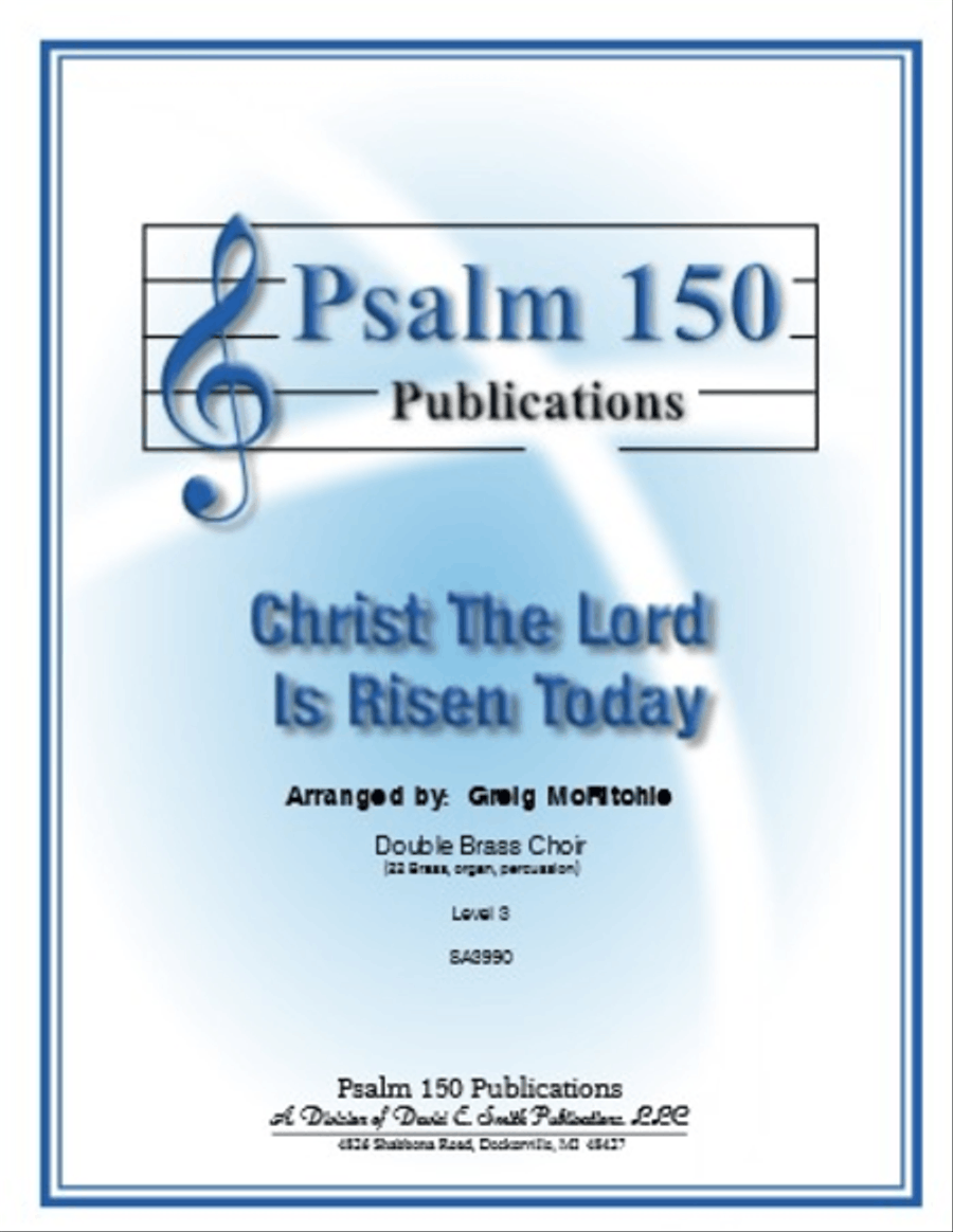 Christ The Lord Is Risen Today Brass Ensemble scores gallery preview page 1