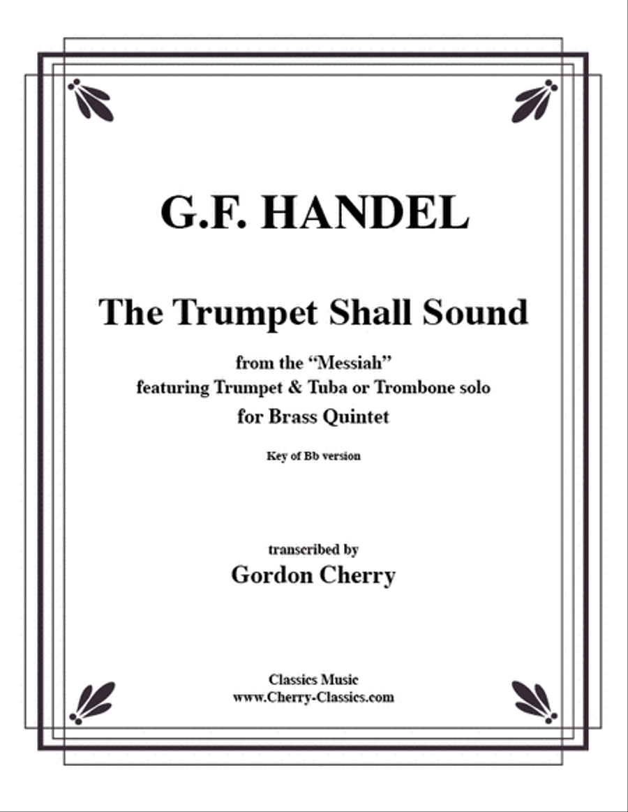 Trumpet Shall Sound in the key of B-flat for Brass Quintet Brass Quintet scores gallery preview page 1